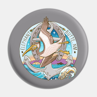 Elephant Butte Brown Pelican Pin