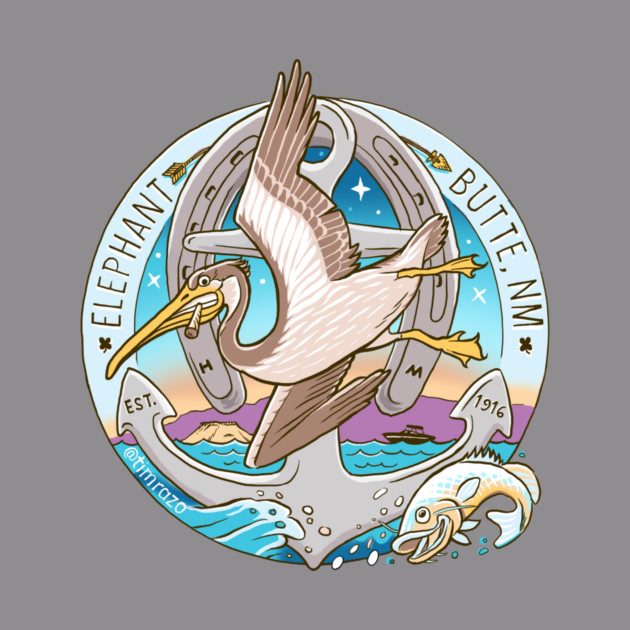 Elephant Butte Brown Pelican by Pazomotti