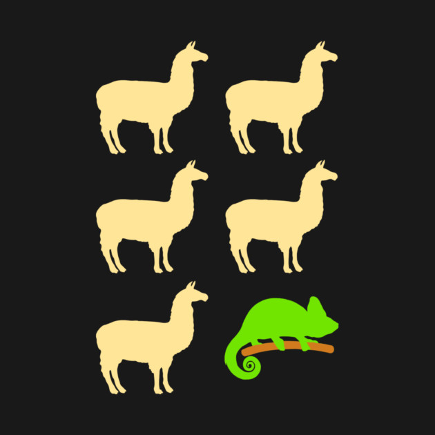 Llama Llama Llama Llama Llama Chameleon by dumbshirts