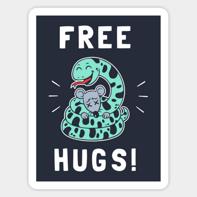 Free Hugs Magnet by dumbshirts