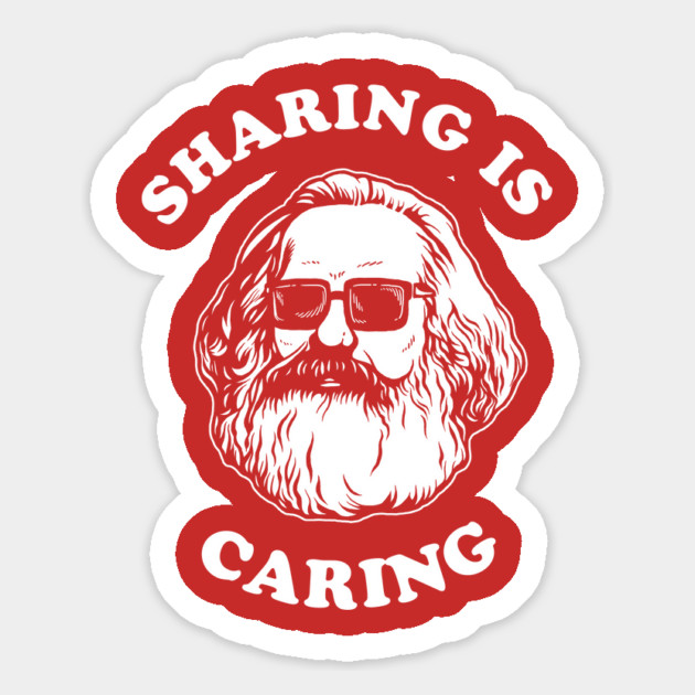 Sharing Is Caring Magnet by dumbshirts