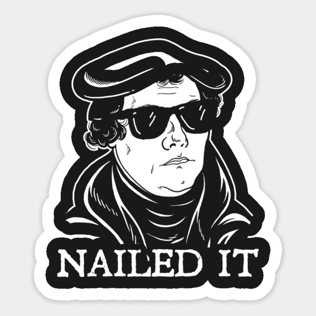 Martin Luther Nailed It Magnet by dumbshirts