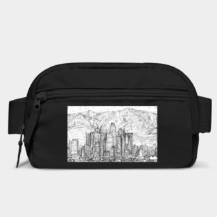 LOS ANGELES skyline - pencil portrait .1 Bag