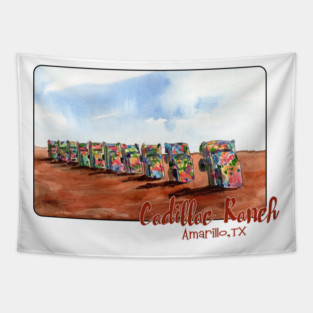 Cadillac Ranch, Amarillo, Texas Tapestry