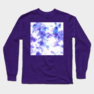 Purple Tie-Dye Spots Long Sleeve T-Shirt
