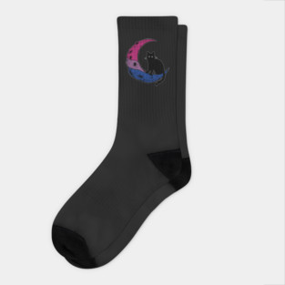 Bisexual Moon Cat Socks
