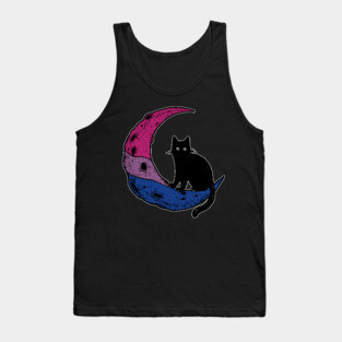 Bisexual Moon Cat Tank Top