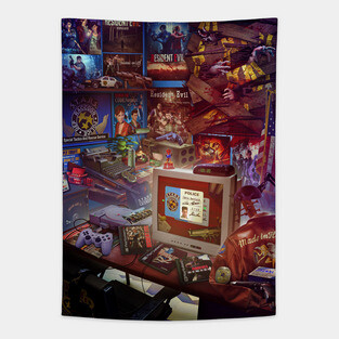 Resident Evil - Raccoon Police Department Tapestry