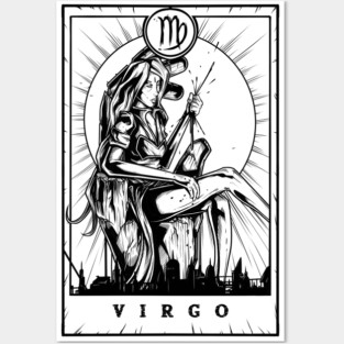 Virgo Zodiac Tarot Posters and Art