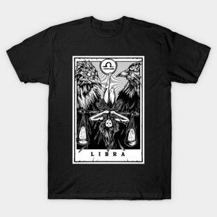 Libra Zodiac Tarot T-Shirt