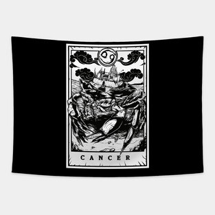 Cancer Zodiac Tarot Tapestry