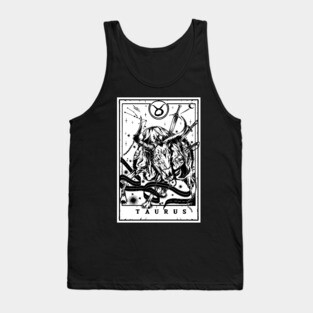 Taurus Zodiac Tarot Tank Top