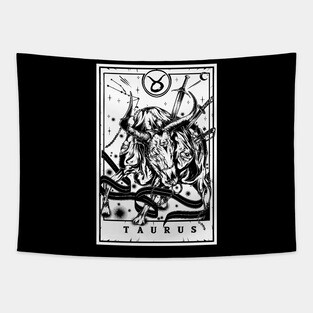 Taurus Zodiac Tarot Tapestry