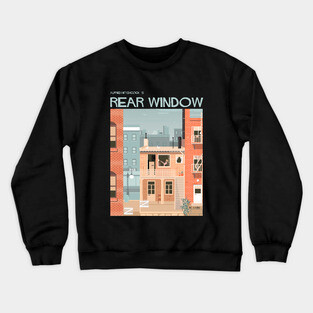 Alfred Hitchcock's Rear Window Illustration Crewneck Sweatshirt