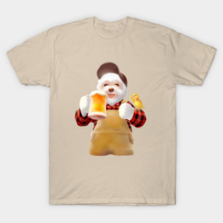 Farm Cheers – Smile Dog with Beer T-Shirt