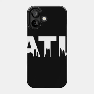 ATL White Skyline Phone Case