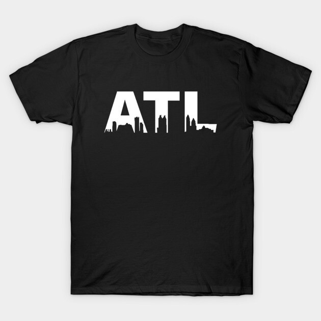 ATL White Skyline T-Shirt by ilrokery