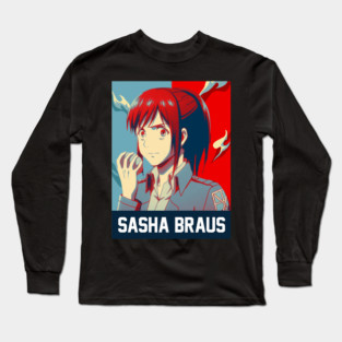 Sasha braus attack on titan Long Sleeve T-Shirt
