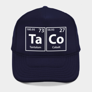 Taco (Ta-Co) Periodic Elements Spelling Hat
