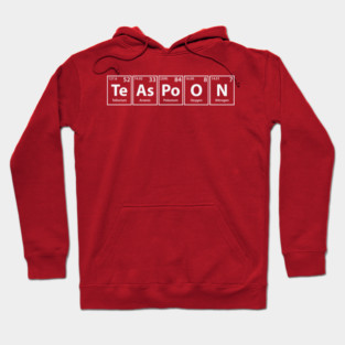 Teaspoon (Te-As-Po-O-N) Periodic Elements Spelling Hoodie