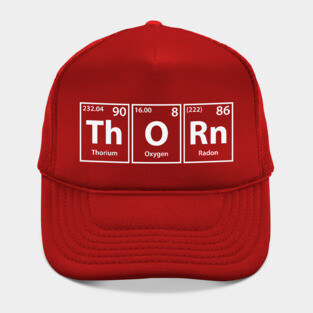 Thorn (Th-O-Rn) Periodic Elements Spelling Hat
