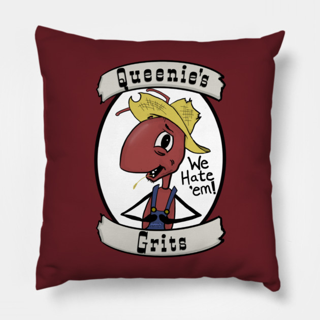 Queenie's Grits Pillow by baconsale