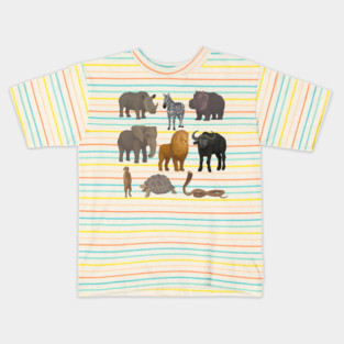 Wild African Animals Kids T-Shirt