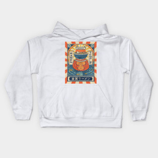 Ramen Temple Monkey Kids Hoodie