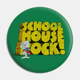 Distressed Schoolhouse Rock Pin