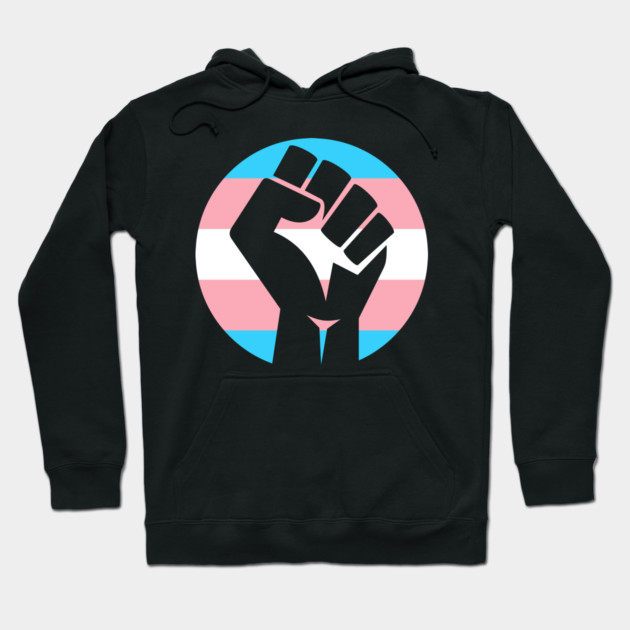 Transgender Pride Fist Hoodie by deanbeckton