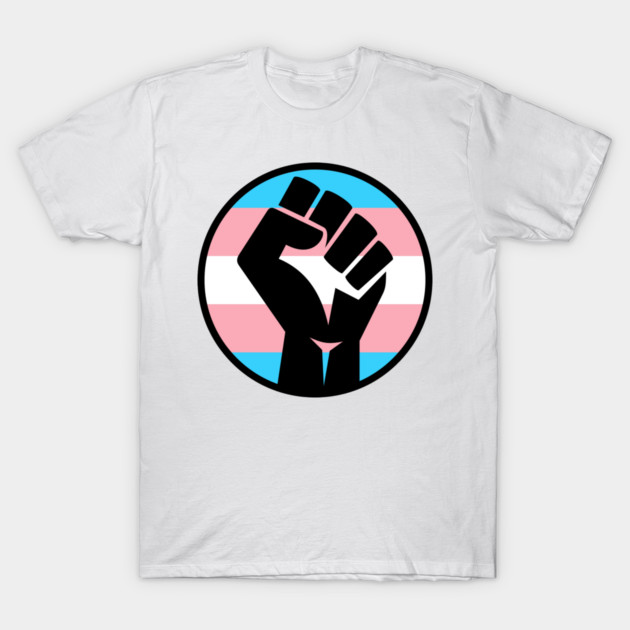 Transgender Pride Fist T-Shirt by deanbeckton