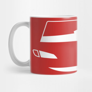 Lightning McQueen Silhouette Mug
