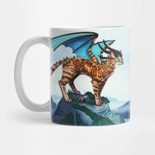 Bengal Cat Dragon Mug