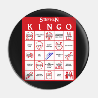 Stephen King Bingo Pin