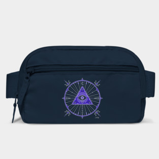 Navy Evil Eye Mandala Bag