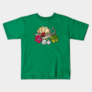 Get Lucky Traditional Tattoo Kids T-Shirt