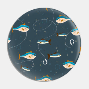 Cute fishing pattern. Pin