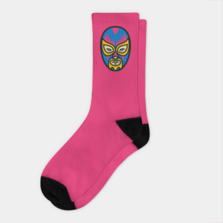 Luchador Cartoon Head Socks