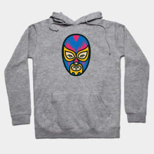 Luchador Cartoon Head Hoodie