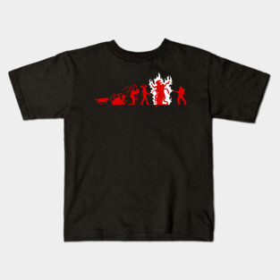 The Thing Evolution - Red Kids T-Shirt