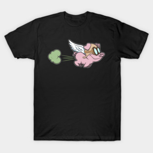 Flying Farting Piggy T-Shirt