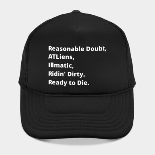 Best Album List T-Shirt Hat