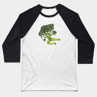 Kung-fu-Broccoli Baseball T-Shirt