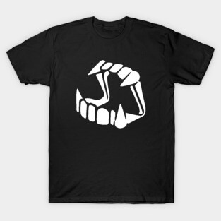 plastic Dracula vampire teeth T-Shirt