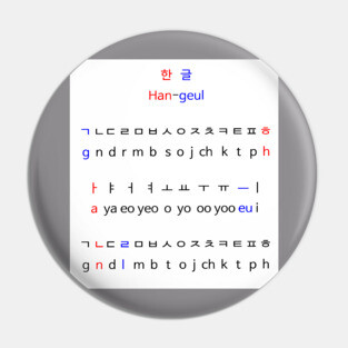 Hangul - Mankind's Treasure Pin