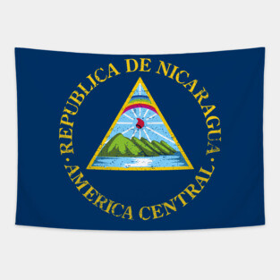 Nicaragua coat of arms - escudo nicaraguense Tapestry