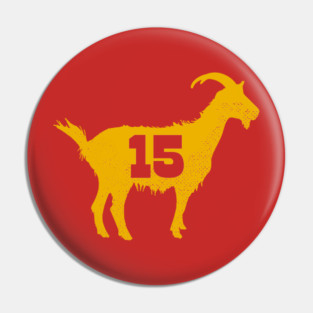 Mahomes Goat KC Chiefs Pin