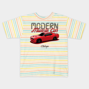 Dodge Challenger red Kids T-Shirt