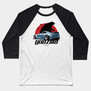 Nissan GTR Godzila Baseball T-Shirt