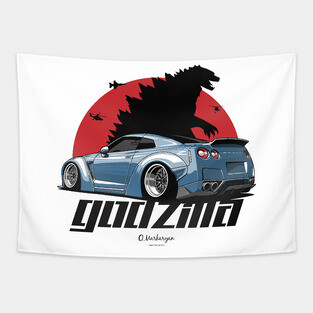 Nissan GTR Godzila Tapestry